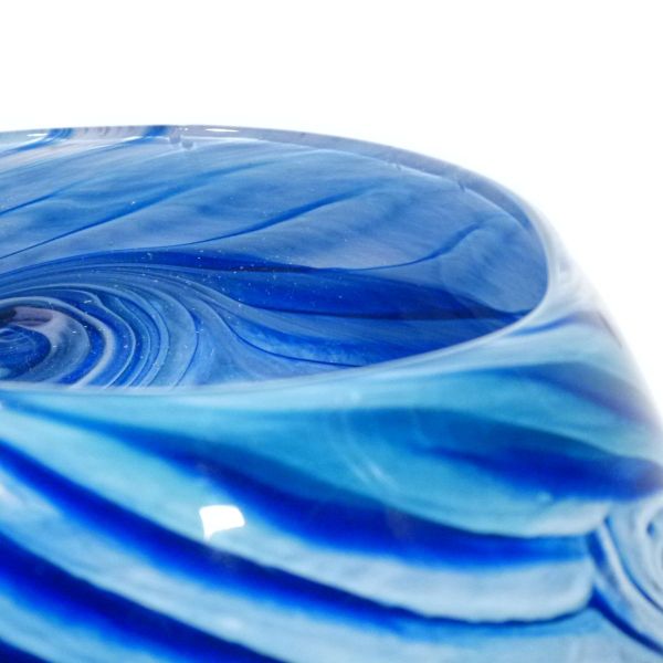 DDetail Glasschale Swirl Blautöne